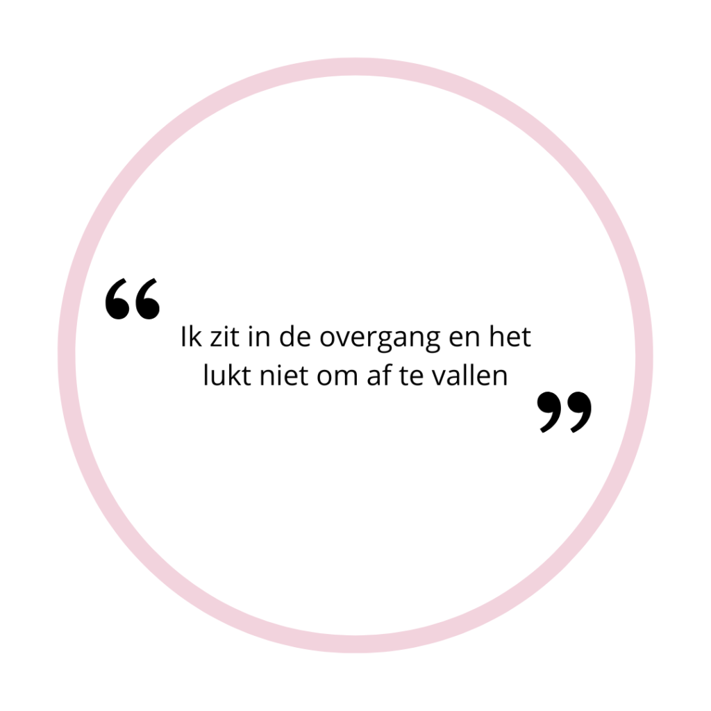 Ik zit in de overgang en het lukt niet om af te vallen